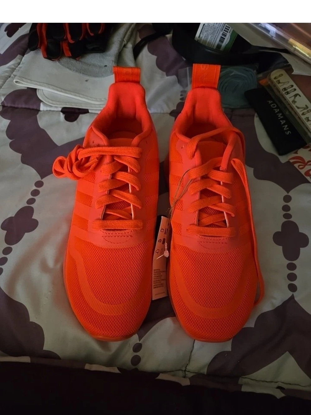 Adidas Multix Turbo GX2223 Neon Orange Sneakers Size 4 B18